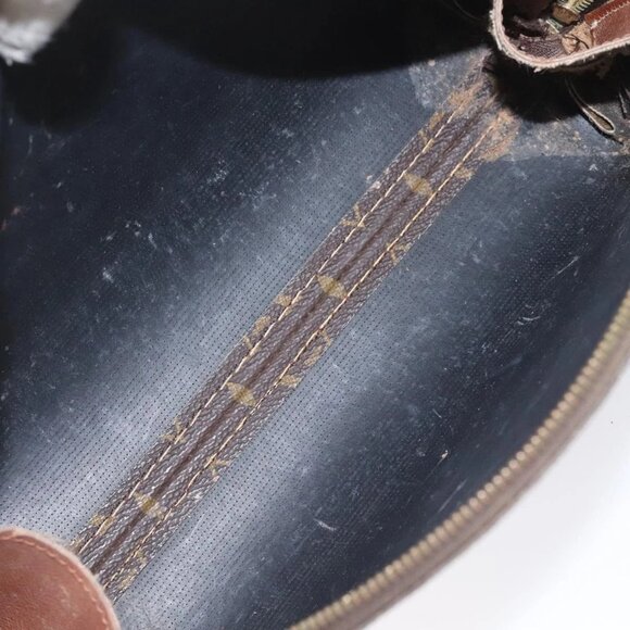 LOUIS VUITTON Monogram Trousse Demi Ronde Cosmetic Pouch M47520 LV Auth EC293 - Picture 8 of 16